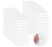 SHENLIU 1000 unidades de puntos adhesivos de doble cara, redondos, transparentes, para fotos, sin rastros, para pósteres, globos, manualidades, fiestas, festivales, decoración (10 mm)