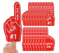 SHENLIU 18 mini dedos de espuma, mini dedo de espuma para fanáticos del béisbol, dedo de espuma de animadoras, somos el número 1, suministros de fiesta temática deportiva para regalos de equipo de