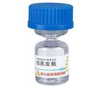 Shenprymic 7066 Micro Evaporating Glass Bottle, Watch Repair Tool with Narrow Neck for Precise Lubrication, Micro Evaporation Bottle for Watch Movement Components with Glass Beads and Cleanin (Azul)
