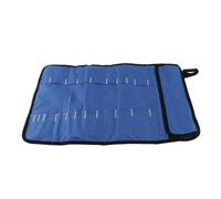 Shenprymic Bolsa de Rollo para Herramientas de Chef, Estuche portátil para Herramientas de Tenedor con asa, Envoltura de Tela Oxford Duradera para Utensilios culinarios, Ideal para Chefs Que (Azul)