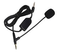 Shenprymic Cable de audio para auriculares con control de volumen y micrófono, cable de repuesto para el auricular gaming V-MODA, cable negro de nailon duradero de 1,8 m con brazo articulado
