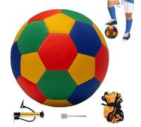 Shenrongtong Balón de Fútbol Sala,Equipo para Práctica Deportiva - Pelota Suave para Jugar Dentro de Casa | para Casa, Jardín, Escuela, Parque, Regalo para Niños, Niñas, Jóvenes