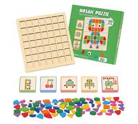 Shenrongtong Bloques de Patrones de Madera | Juguetes de Desarrollo temprano,Juego Educativo de | para Hogar, Aula, Escuela, Dormitorio, Estudio, Vacaciones, Jardín de Infancia, Sala de