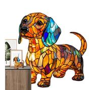 Shenrongtong Lámpara Corgi, Lámpara Noche Artística Diseño Perro, Lámpara Gato, Lámparas Mesa Retro Resina Teñida Gato, Luz Noche Vintage Con Animales, Decoración Hogar Para Amantes Los Perros