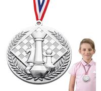 Shenrongtong Medallas de primer segundo y tercer lugar, medallas de oro ligeras para niños, medallas de premio ganador | Premio de trofeo compacto, regalo de medallas para niños, premios para ajedrez
