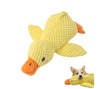 Shenrongtong Quack Duck - Juguete calmante para Perros, Juguete chirriante de Pato, Lindos Juguetes de Peluche para Masticar, Juguetes Suaves para Cachorros para Perros pequeños, medianos y Grandes