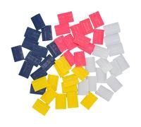 shenruifa 50 hojas de cera de tiza para sastre, 4 colores, marcador de tela lavable para dobladillo, manualidades, marcar y cambiar prendas