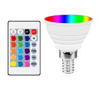 shenruifa Bombillas LED RGB Light Cup 16 Bombilla de Foco Inteligente E14 Que Cambia de Color con Control Remoto