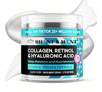 SHENT & MENT Crema Facial Retinol 3% Máxima Potencia Antiarrugas Antiedad Día Noche Lifting Facial Colágeno Ácido Hialurónico Cara Cuello Escote Antimanchas Hombre Mujer Sin Parabenos Siliconas