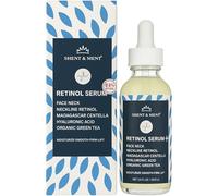 SHENT & MENT Sérum Facial Retinol 0,6% Antiarrugas Antimanchas Antiacné Firmeza Luminosidad Hidratante Ácido Hialurónico Colágeno Niacinamida Centella Asiática Piel Madura Sensible Hombre Mujer 60ml