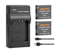 Shentec NB-11L Batería y Cargador de ion de litio para Canon PowerShot A2300-4000, ELPH 110-155