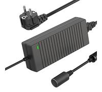 Shentian Toma de mechero de CA a CC Adaptador de 100V-240V a 12V 10A Convertidor para Cargador de Coche (Black 12V 8A)