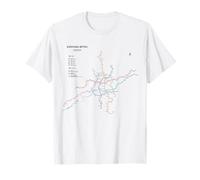 Shenyang China Train Line Railway - Souvenir Route Map Camiseta