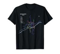 Shenyang China Train Line Railway - Souvenir Route Map Camiseta