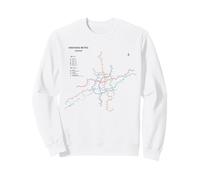 Shenyang China Train Line Railway - Souvenir Route Map Sudadera