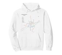 Shenyang China Train Line Railway - Souvenir Route Map Sudadera con Capucha