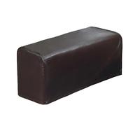 SHENYUEJUN 2 fundas protectoras elásticas impermeables para reposabrazos de sofá de piel sintética (marrón)