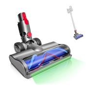 shepanyi LED Cepillo Eléctrico Accesorio Compatible para Dyson V7/V8/V10/V11/V15 Aspiradoras, Cepillo de Detección de Polvo, Cabezal de Recambio para Suelos Duros, Alfombras y Pisos Varias