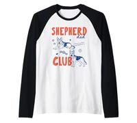 Shepherd Dad Club German Shepherd Dog Owner Fathers Day Camiseta Manga Raglan