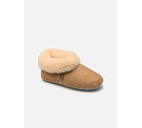 Shepherd of Sweden - Pantuflas de piel de oveja Emmy - Mujeres - 100% de piel de oveja real - Confort - Suaves y calientes - Mullidas - Castaña - Talla 41
