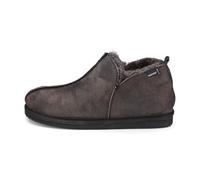 Shepherd of Sweden - Pantuflas de piel de oveja Anton - Hombre - 100% piel de oveja real - Cómodas - Suave y cálida, Black, 41 EU