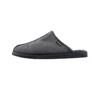 Shepherd of Sweden - Pantuflas de piel de oveja Hugo - Hombres - 100% de piel de oveja real - Sin cordones - Confort - Suaves y calientes - Matt Black - Talla 45