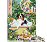 Shepherd Perro Puzzle Adultos 300 Piezas Juego De Rompecabezas Decoración Juegos EduGatoivos Cumpleaños Stress Relief Toy 300pcs (40x28cm)