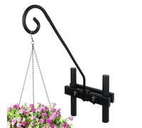 Shepherds Hooks For Outdoor Heavy Duty, 44x7.5x6cm Stable Multi-purpose Heavy Duty Fence Hooks, User-Friendly Metal Outdoor Brackets For Balcony Top Outside Bird Garden Backyard Farm
