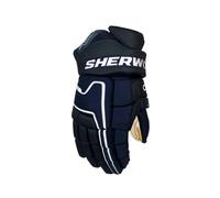 SHER-WOOD Code Encrypt Pro Navy Senior Guantes de hockey 15″