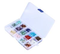 SHERCHPRY 1 Caja Cuentas de Piedra Natural para Hacer Pulseras y Collares, Ligeras y Bien Pulidas, Ideales para Crear Decoraciones Pequeñas y Joyas Cómodas de Usar