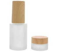 SHERCHPRY 1 Juego Botellas de Spray de Vidrio para Quitagel de Esmalte de Uñas Tapa Diseño Color Madera para Almacenamiento de y Desmaquillantes