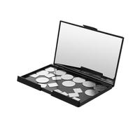 SHERCHPRY 1 Juego Caja De Sombras De Ojos De Disco Magné Magnético Color Paleta De Sombras De Ojos Vacia Paleta Magnética Vacía Oscuridad Natural Paleta De Sombras Vacia Negro Planchar