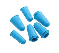 SHERCHPRY 1 Juego Guantes De Dedos De Silicona De Protección Para Manos Arte De Uñas Y Azul 12 Piezas