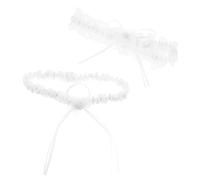 SHERCHPRY 1 Juego Liga De Encaje Nupcial Collar De Círculo De Joyería Accesorios Nupciales Accesorios Para Novias Ligas De Boda Para Novia Ligas De Para Muslo Cordón 2 Piezas