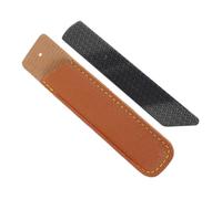 SHERCHPRY 1 Juego lima de microdermoabrasión piel archivo etiqueta piedra pómez para los pies herramientas de pedicura eliminar fregador manual de pies raspador de callos PU Negro