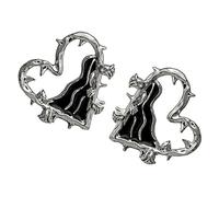 SHERCHPRY 1 Par De Pendientes De Espinas De Rosa Pendientes Góticos De Aleación Pendientes De Botón Para Joyería
