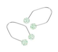 SHERCHPRY 1 Par Hacedor de hoyos hoyuelo entrenador portátil acortar facial para las mejillas esculpiendo Fabricante Acero inoxidable Verde