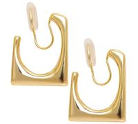 SHERCHPRY 1 Par Pendientes sin piercings adolescente pendientes de aro con clip pendientes clip pendientes de mujer Joyas para las orejas que no perforan pendientes de moda para niñas Metal