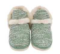 SHERCHPRY 1 Par zapatos de algodón pantuflas de casa peludas zapatos de casa de invierno shoes for women zapaos mujer zapatillas on zapatillas devalverde pantuflas de señora : Green