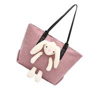 SHERCHPRY 1 Pc Bolsas De Hombro Bolsas De Mensajero De Felpa Bolso Dama Conejo Bolsa De Felpa Hombro Esponjoso Bolso De Mano Bolso De Señora Un Hombro Bolso De Cosméticos De Las Mujeres