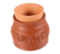 SHERCHPRY 1 Pieza Bote De Moxibustión Masaje Calor Rojo Ser Imagen Cuerpo Adulto Ventosas Para Moxibustión Puede Cuidado De La Moxibustión En El Hogar Arcilla Morada Brown