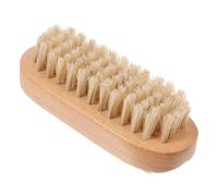 SHERCHPRY 1 Pieza Cepillo de uñas con cerdas de cerdo clavo depurador de manicura y pedicura dama cepillo para limpiar el polvo de las uñas manejar cepillo de uñas de madera