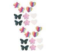 SHERCHPRY 10 Pares Banda De Goma Con Lentejuelas Para Niña Lazos Elásticos Para El Cabello Para Bebés Lazos Para El Cabello Con Purpurina Lazo De Pelo Elástico Niña Tela