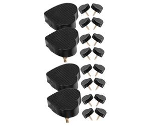 SHERCHPRY 10 Pares De Almohadillas De Tacón Alto En Forma De Corazón Puntas De Talón Tapas De Talón De Repuesto Tapas De Para Reemplazo Consejos De Reparación De Tapas De