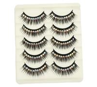 SHERCHPRY 10 Pestañas Postizas con Diamantes Brillantes Largas y Dramáticas para Mujer Extensiones de Pestañas para Maquillaje de Fiesta y Diario