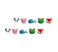 SHERCHPRY 10 Tapetes Adhesivos Anticolisión para Puertas de Refrigerador, Parachoques de PVC Grueso Diseños de Dibujos Animados, Almohadillas Protectoras para Muebles y Estilo Aleatorio