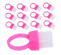 SHERCHPRY 100 Piezas Cepillos de Uñas Portátiles con Cerdas Resistentes Cepillo Pequeño para Limpieza Precisa de Uñas Herramienta de Manicura para Mujeres y Hombres Rosa