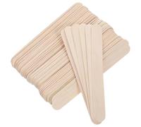 SHERCHPRY 100 Piezas Depresores Linguales de Madera Diseño Divertido y Paquete Amigable, Palitos de Helado Beige para Uso Pediátrico en Kit Médico
