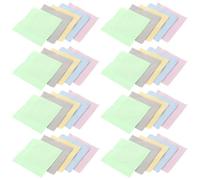 SHERCHPRY 100 Piezas Paños de Microfibra para Gafas 100 Unidades 8X8 CM, Paño Limpiador sin Rayas para Lentes, Pantallas y Cámaras, Colores Surtidos, Kit de Limpieza Portátil para Uso Diario