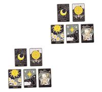 SHERCHPRY 10piezas Broches De Tarot Pin Decorativo De Esmalte Para Mochilas Sombreros y Ropa Accesorios De Moda Para Mujer